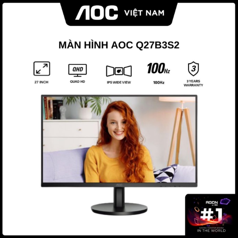 AOC LED MONITOR 27" AOC Q27B3S2