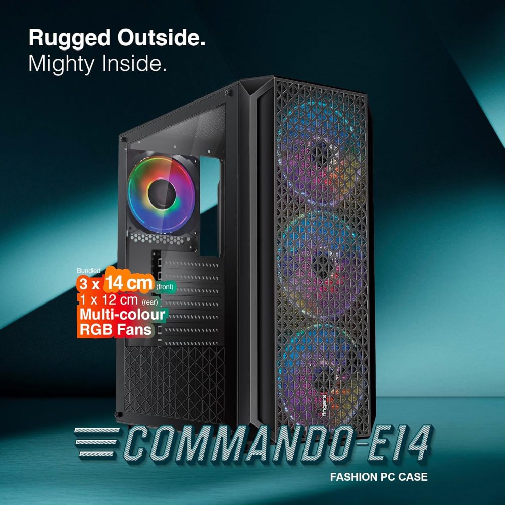 FG GAMING CABINET WITH SMPS COMMANDO E14