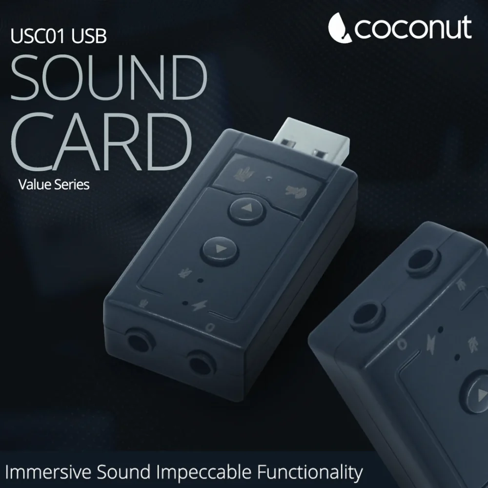 COCONUT USB SOUND CARD 7.1 USC01